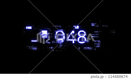 3D rendering 2048 text with screen effects of technological glitches 3D rendering 2048 text with screen effects of technological glitches 114880674