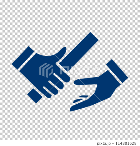 手傳遞接力棒的簡單商業圖標 手傳遞接力棒的簡單商業圖標 114881629