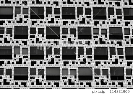 Glass modern building with sky background. Glass modern building with sky background. 114881909