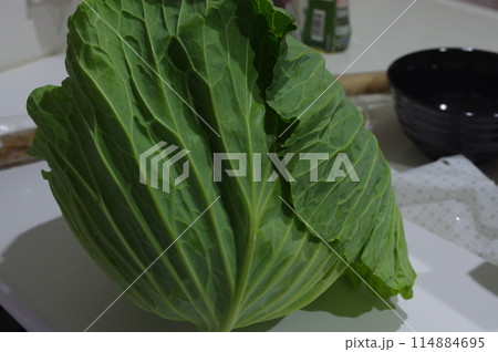 大玉の新鮮なキャベツ 大玉の新鮮なキャベツ 114884695