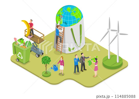 3D Isometric Flat Conceptual Illustration of Sustainable Choice, Reduce, Reuse and Recycle 3D Isometric Flat Conceptual Illustration of Sustainable Choice, Reduce, Reuse and Recycle 114885088