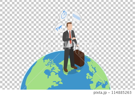3D Isometric Flat Conceptual Illustration of Travel Time, Summer Vacation 3D Isometric Flat Conceptual Illustration of Travel Time, Summer Vacation 114885263