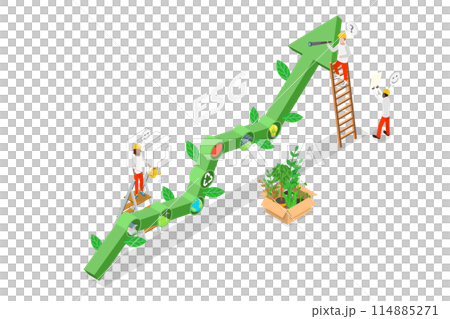 3D Isometric Flat Conceptual Illustration of ESG Business, Sustainable Development 3D Isometric Flat Conceptual Illustration of ESG Business, Sustainable Development 114885271