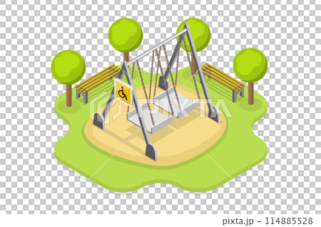 3D Isometric Flat Conceptual Illustration of Playground For Disabled Kids, Outdoor Games for Children with Disabilities 3D Isometric Flat Conceptual Illustration of Playground For Disabled Kids, Outdoor Games for Children with Disabilities 114885528