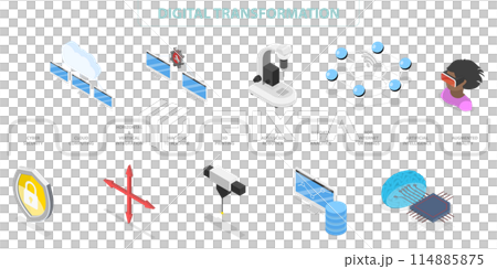 3D Isometric Flat Illustration of Digital...のイラスト素材 [114885875] - PIXTA