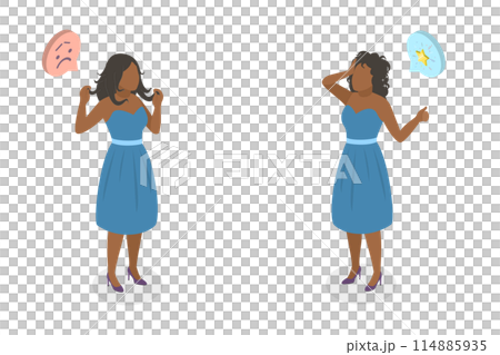 3D Isometric Flat Illustration of Before And After Salon Hair Treatment, Haircare Routine 3D Isometric Flat Illustration of Before And After Salon Hair Treatment, Haircare Routine 114885935