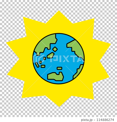 Illustration of the Earth 114886274