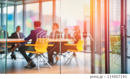 ビジネスミーティングの背景 114887193