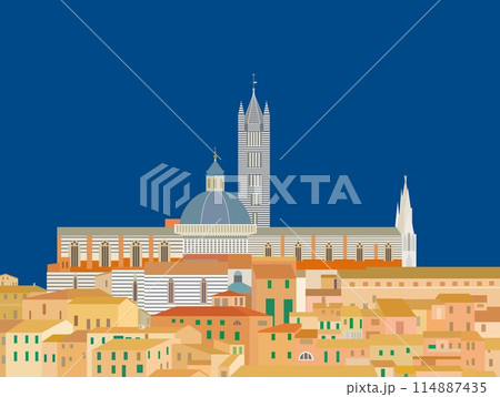 シエナ　siena　シエナ大聖堂　duomo di siena　トスカーナ　toscana　イタリア 114887435