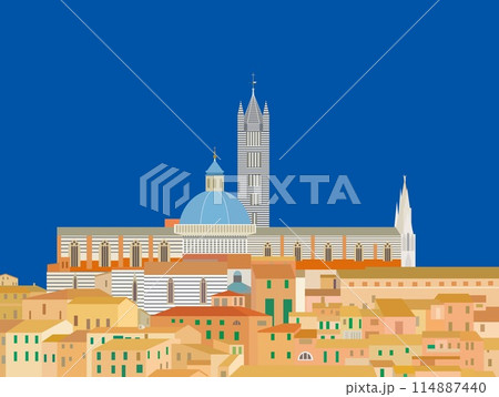 シエナ siena シエナ大聖堂 duomo di siena トスカーナ toscana イタリア シエナ siena シエナ大聖堂 duomo di siena トスカーナ toscana イタリア 114887440