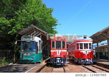 岐阜県美濃市、美濃駅の風景 岐阜県美濃市、美濃駅の風景 114887469