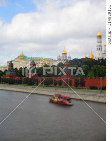ロシア　モスクワ　クレムリン　ジオラマ風 114889151