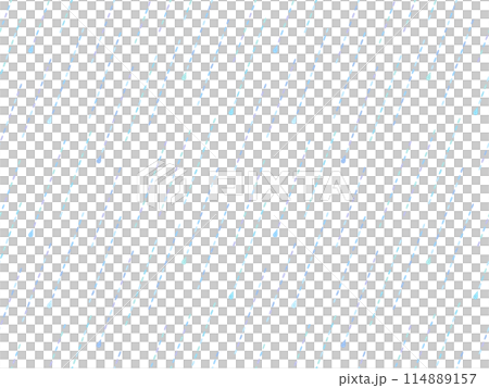 手描き風の斜めに降る雨のパターン背景 114889157