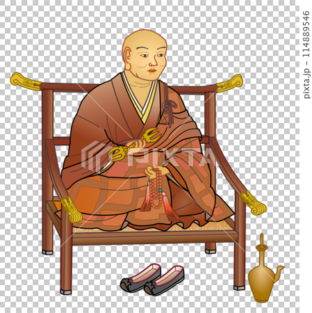 三鈷杵を持つ空海 三鈷杵を持つ空海 114889546