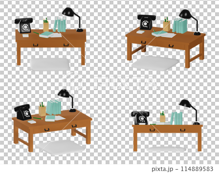 昭和復古學習桌 114889583