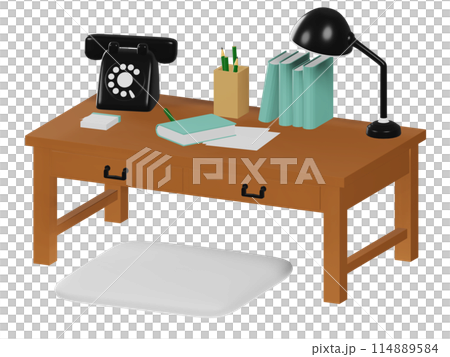 昭和復古學習桌 114889584