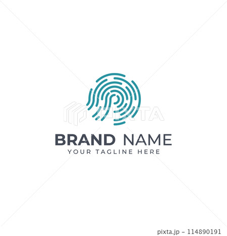 Fingerprint logo,fingerprint scan logo for business card identity.Logo design vector illustration templates and icons. Fingerprint logo,fingerprint scan logo for business card identity.Logo design vector illustration templates and icons. 114890191