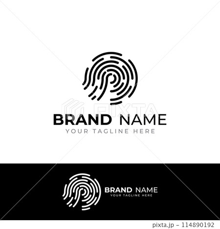 Fingerprint logo,fingerprint scan logo for business card identity.Logo design vector illustration templates and icons. Fingerprint logo,fingerprint scan logo for business card identity.Logo design vector illustration templates and icons. 114890192