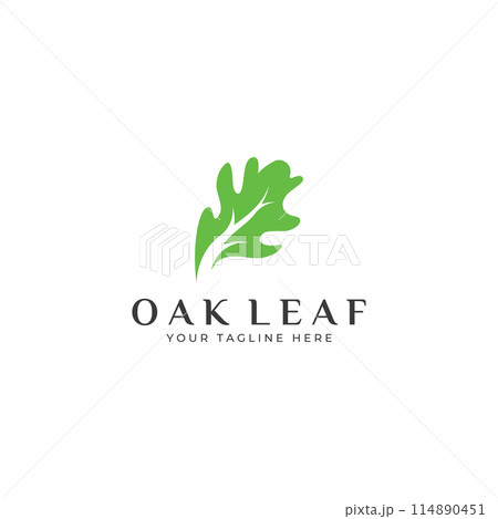 Autumn oak leaf logo and oak tree logo. With easy and simple editing of vector illustration. Autumn oak leaf logo and oak tree logo. With easy and simple editing of vector illustration. 114890451