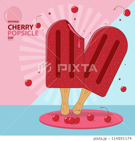 National Cherry Popsicle Day on august 25 National Cherry Popsicle Day on august 25 114891174