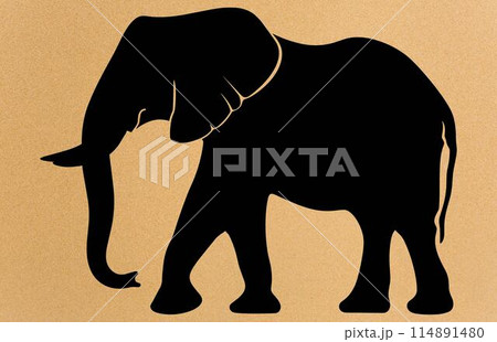 African Elephant Animal silhouette, Wild African Elephant Silhouette African Elephant Animal silhouette, Wild African Elephant Silhouette 114891480