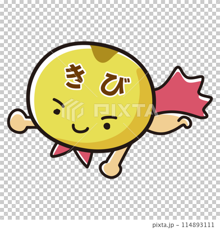 Illustration of a hero character of millet 114893111