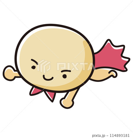 大豆のヒーローキャラクターのイラスト 大豆のヒーローキャラクターのイラスト 114893181