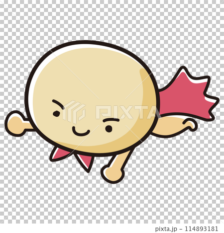 大豆のヒーローキャラクターのイラスト 大豆のヒーローキャラクターのイラスト 114893181