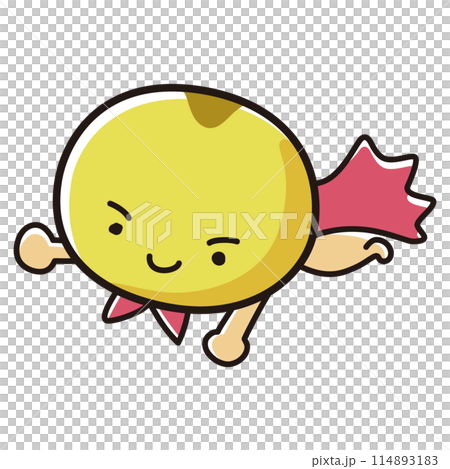 きびのヒーローキャラクターのイラスト きびのヒーローキャラクターのイラスト 114893183