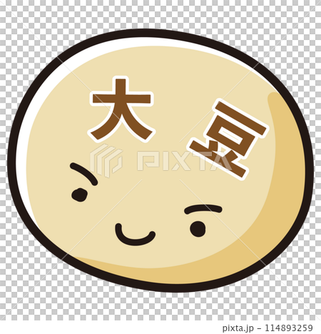 Illustration of soybean character Illustration of soybean character 114893259