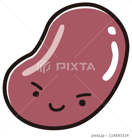 小豆のキャラクターのイラスト 114893314