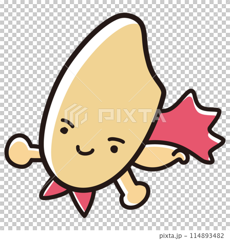 玄米のヒーローキャラクターのイラスト 玄米のヒーローキャラクターのイラスト 114893482
