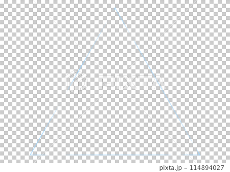 Blue faded triangle frame 114894027