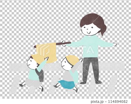 Parents waving flags 114894082