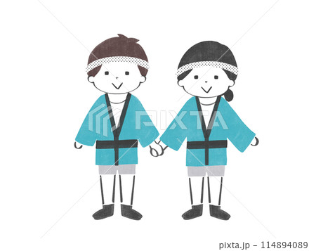 神輿の子ども達 114894089