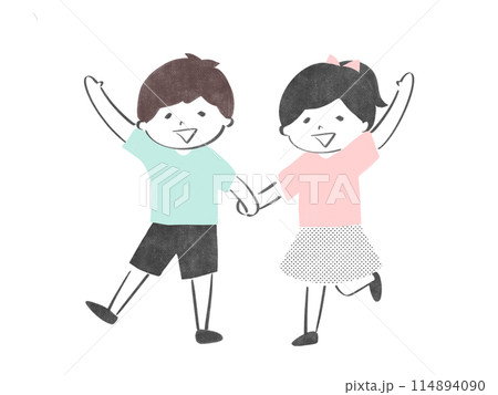 楽しそうに遊ぶ子ども達 楽しそうに遊ぶ子ども達 114894090