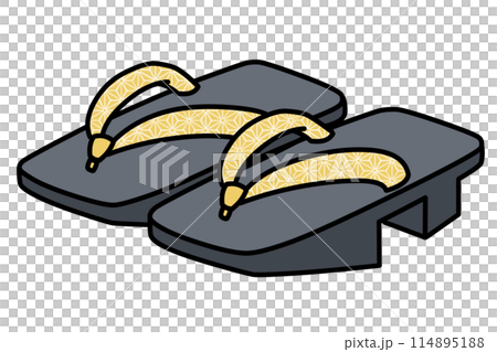 千兩木屐簡單插畫 千兩木屐簡單插畫 114895188