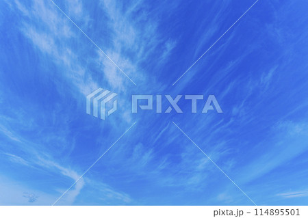 青空と白い雲 114895501