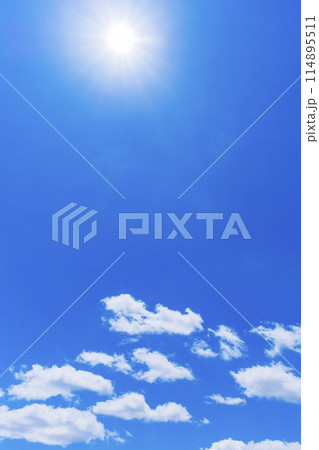 青空と白い雲 青空と白い雲 114895511