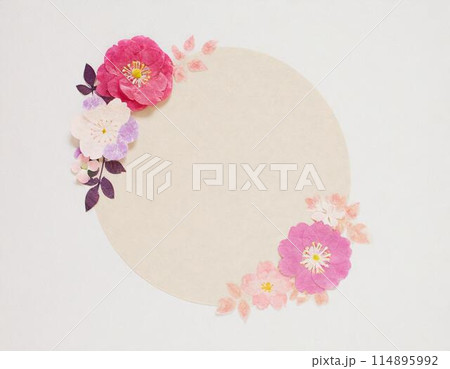レトロなお花（AI生成素材） 114895992