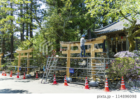 春の国宝大崎八幡宮　仙台市 114896098
