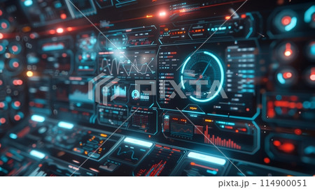 AI Interface: Platform with interactive graphs for AI-driven data analysis. AI Interface: Platform with interactive graphs for AI-driven data analysis. 114900051