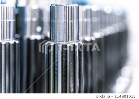 Production of gearbox gears. Metal gear part 114901013