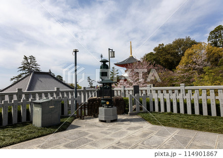 兵庫県／中山寺にある弘法大師の像（2024年04月13日撮影） 114901867