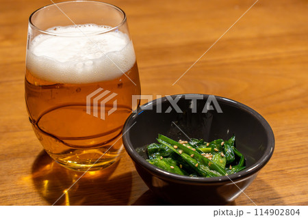冷えたビールと壺韮 冷えたビールと壺韮 114902804