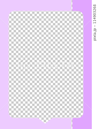 シンプルな吹き出し 紫 バイカラー シンプルな吹き出し 紫 バイカラー 114903268