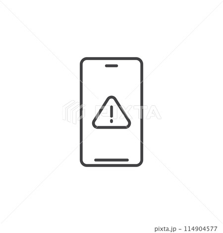Phone notifications icon in flat style. Smartphone with new notice vector illustration on isolated background. Reminder message sign business concept. Phone notifications icon in flat style. Smartphone with new notice vector illustration on isolated background. Reminder message sign business concept. 114904577