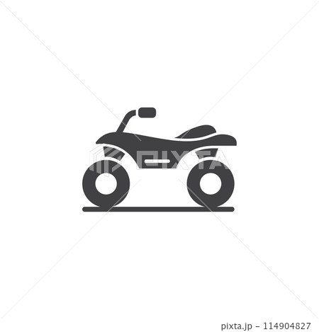 Atv icon in flat style. Quad bike vector illustration on isolated background. Transport sign business concept. Atv icon in flat style. Quad bike vector illustration on isolated background. Transport sign business concept. 114904827
