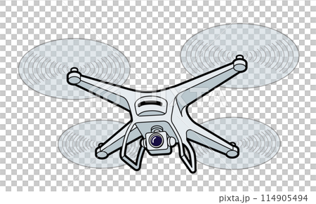 飛行するドローン 飛行するドローン 114905494