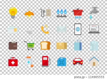 與生活相關的插圖圖示集 114905555